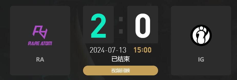 lol夏季赛组内赛RA vs IG赛况介绍图1