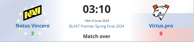 csgoBlast春决半决赛NAVI vs VP视频介绍图1