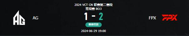 无畏契约vct第二赛段AG vs FPX视频介绍图1